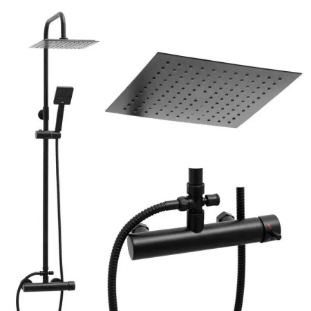 Душевая система Yoka Flova 25 Black черная